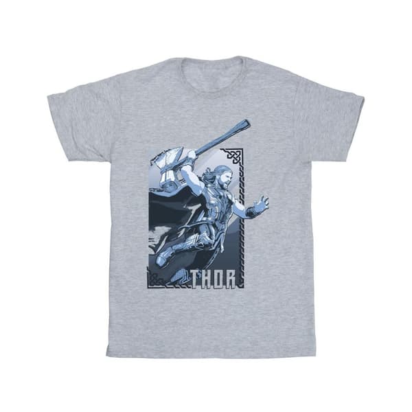 Marvel Pojkar - Thor Love And Thunder Attack T-shirt