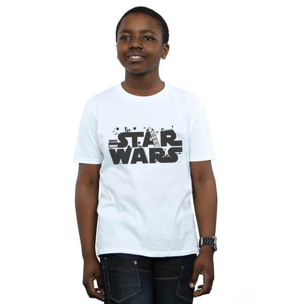 Star Wars T-shirt med minimalistisk logotyp för pojkar