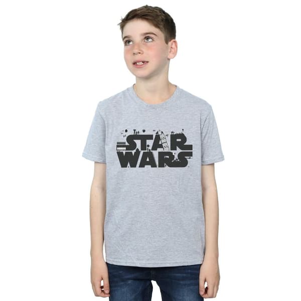 Star Wars T-shirt med minimalistisk logotyp för pojkar
