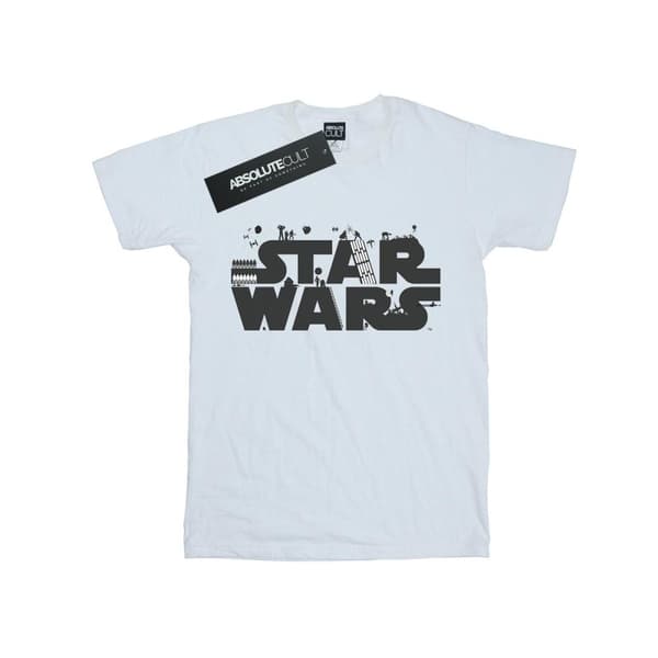 Star Wars T-shirt med minimalistisk logotyp för pojkar