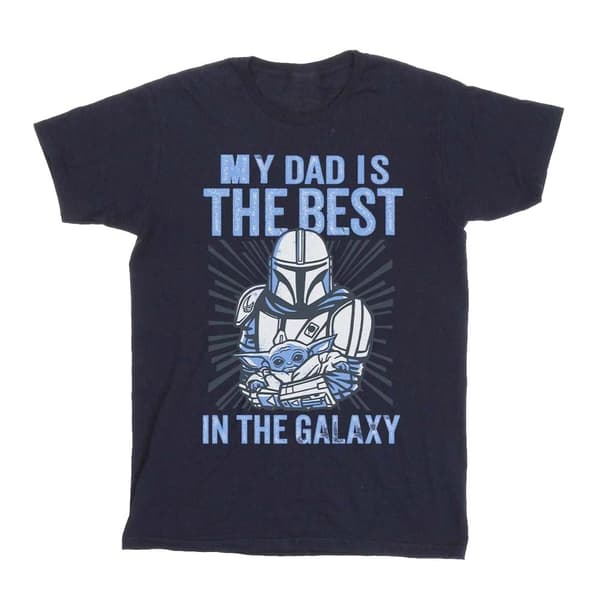 Star Wars Pojkar - Mandalorian - T-shirt för bästa pappa