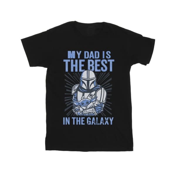 Star Wars Pojkar - Mandalorian - T-shirt för bästa pappa