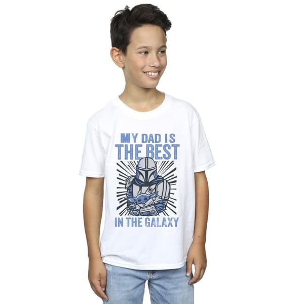 Star Wars Pojkar - Mandalorian - T-shirt för bästa pappa