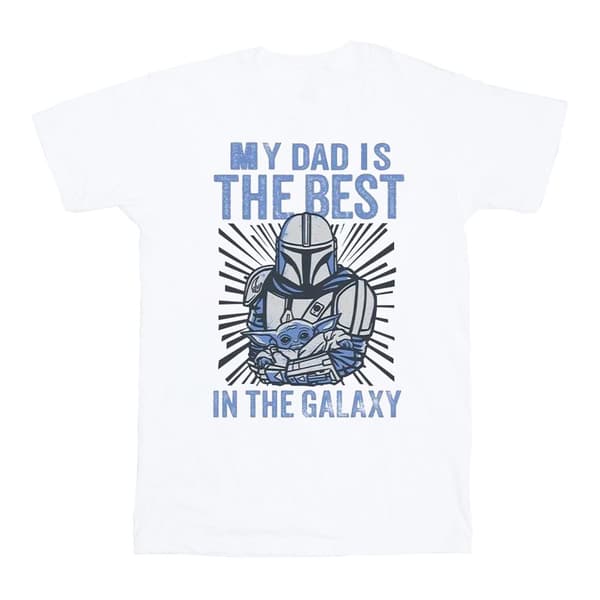 Star Wars Pojkar - Mandalorian - T-shirt för bästa pappa