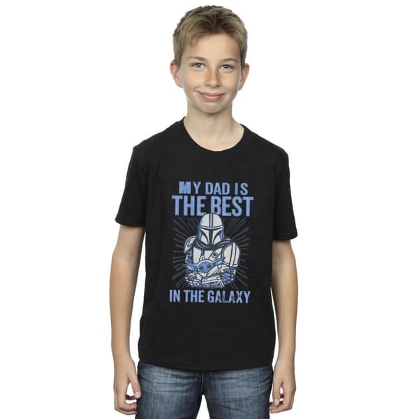 Star Wars Pojkar - Mandalorian - T-shirt för bästa pappa