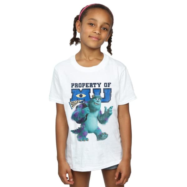 Disney Girls Monsters University Property Of MU Sulley Cotton T-Shirt