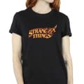 Miniatyrbillede 3 af 4: Netflix Womens/Ladies Stranger Things Logo Breaking Cotton Boyfriend T-Shirt