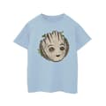 Miniatyrbild 1 av 3: Marvel T-shirt i bomull med trähuvud för flickor - I Am Groot