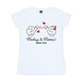 Pikkukuva 1 / 4: Disney Womens/Ladies Mickey Mouse Love Hands Cotton T-Shirt