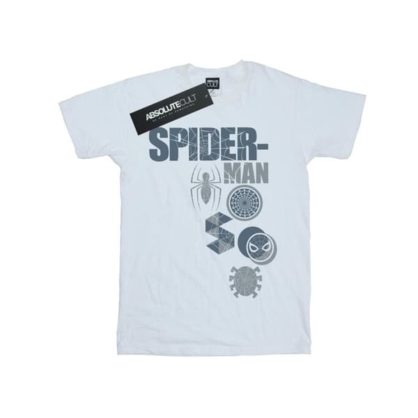 Marvel Mens Spider-Man Badges T-Shirt