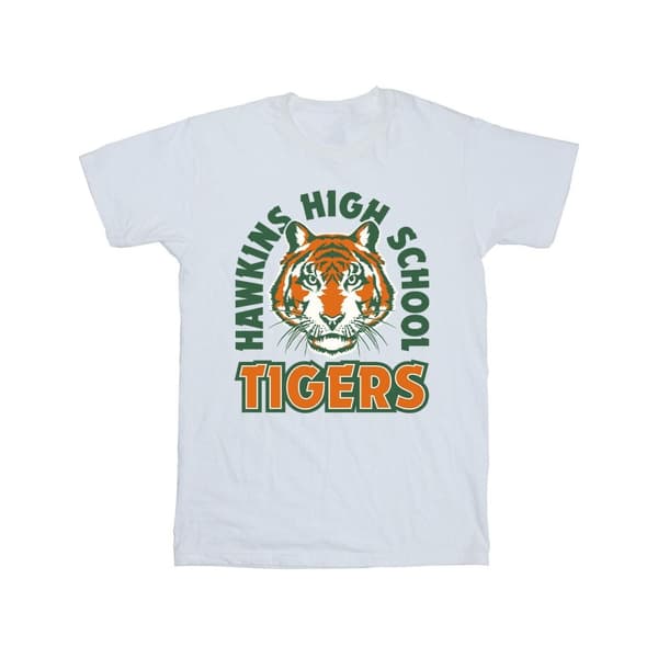 Netflix Stranger Things Hawkins Arch Tiger bomulls-T-shirt för flickor