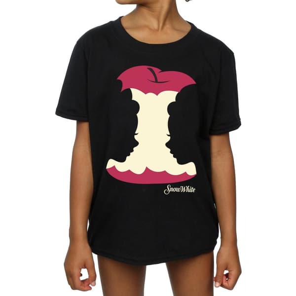 Disney Princess Girls Snow White Silhouette Cotton T-Shirt
