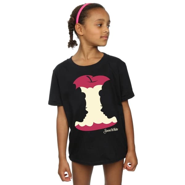 Disney Princess Girls Snow White Silhouette Cotton T-Shirt