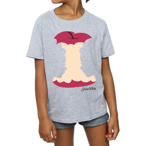Disney Princess Girls Snow White Silhouette Cotton T-Shirt