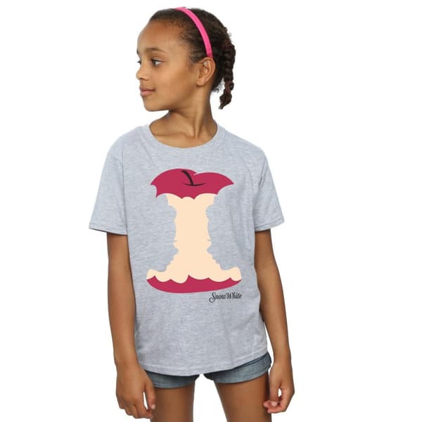 Disney Princess Girls Snow White Silhouette Cotton T-Shirt