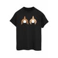Miniatyrbillede 1 af 3: Disney Womens/Ladies Chip N Dale Backside Breast Print Cotton Boyfriend T-Shirt