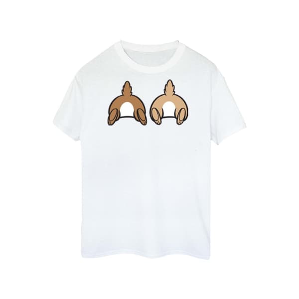 Disney Womens/Ladies Chip N Dale Backside Breast Print Cotton Boyfriend T-Shirt