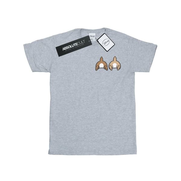 Disney Womens/Ladies Chip N Dale Backside Breast Print Cotton Boyfriend T-Shirt