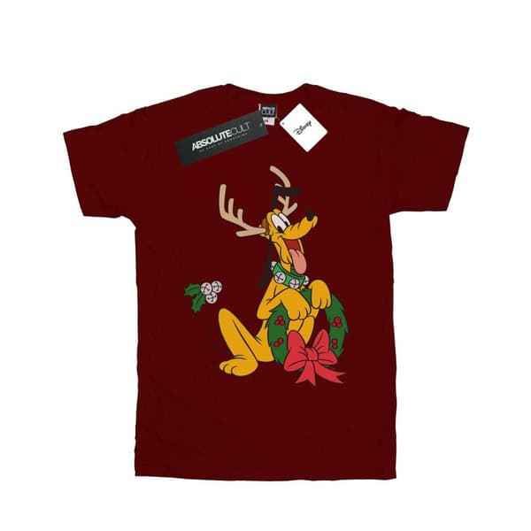 Disney Boys Pluto Christmas Reindeer T-Shirt