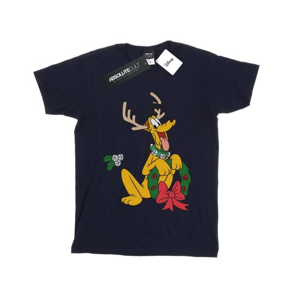 Disney Boys Pluto Christmas Reindeer T-Shirt