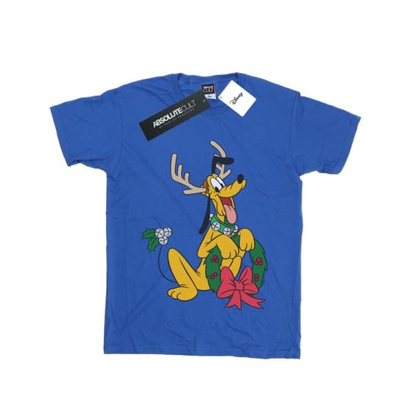 Disney Boys Pluto Christmas Reindeer T-Shirt
