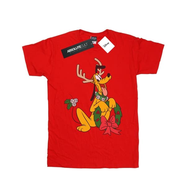 Disney Boys Pluto Christmas Reindeer T-Shirt