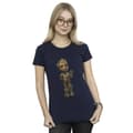 Miniatyrbild 2 av 3: Marvel Dam/kvinnor - I Am Groot Wave Pose - Bomulls-T-shirt