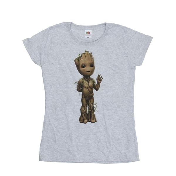 Marvel Dam/kvinnor - I Am Groot Wave Pose - Bomulls-T-shirt