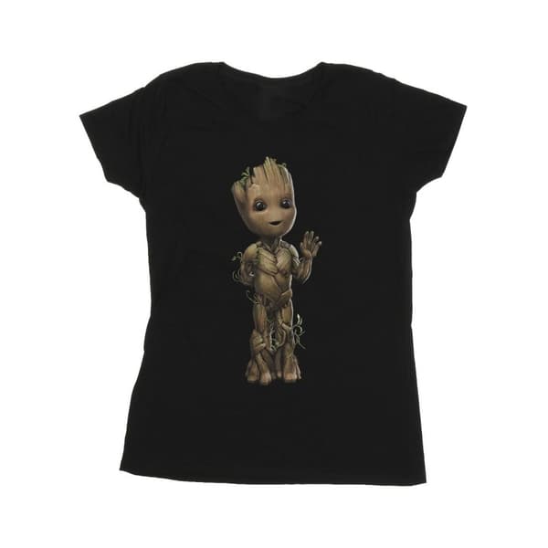 Marvel Dam/kvinnor - I Am Groot Wave Pose - Bomulls-T-shirt