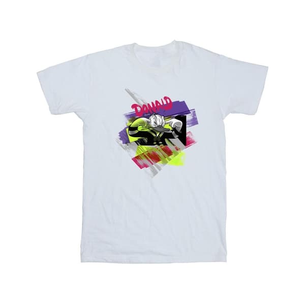 Disney Mens Donald Duck Ear Plug Bright T-Shirt