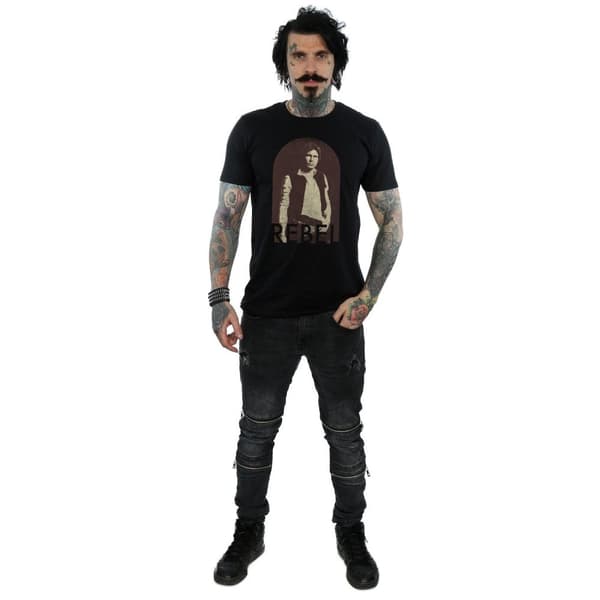 Star Wars Mens Han Solo Rebel T-Shirt