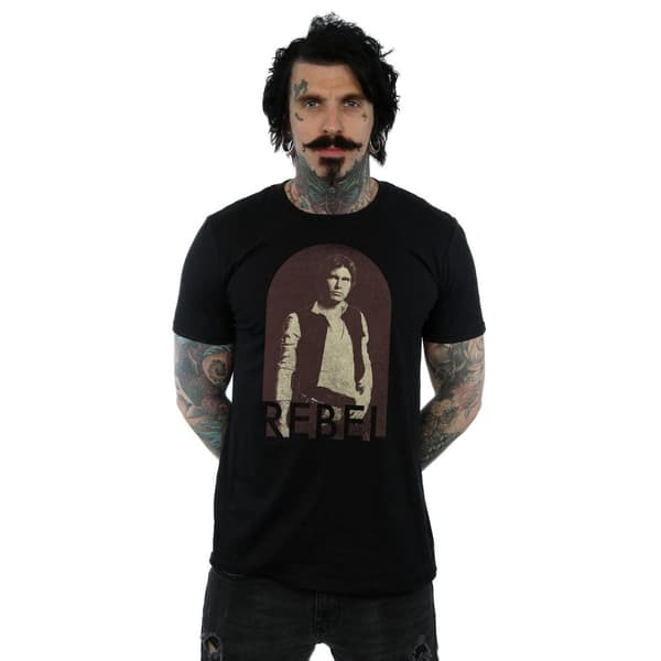 Star Wars Mens Han Solo Rebel T-Shirt