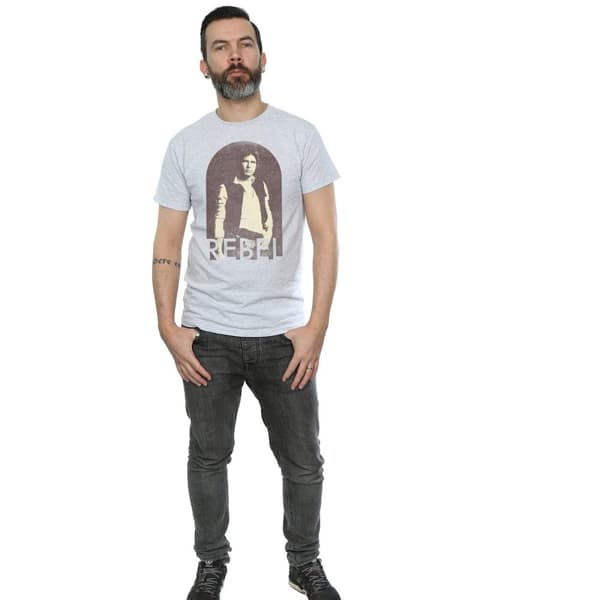 Star Wars Mens Han Solo Rebel T-Shirt