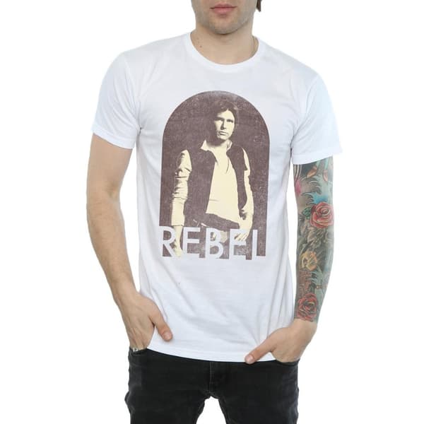 Star Wars Mens Han Solo Rebel T-Shirt