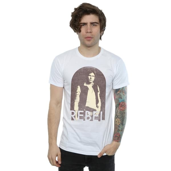 Star Wars Mens Han Solo Rebel T-Shirt