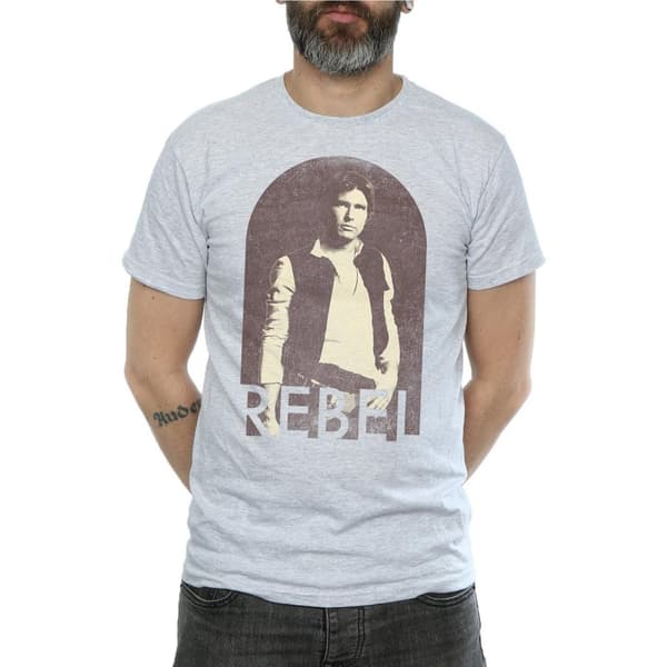 Star Wars Mens Han Solo Rebel T-Shirt