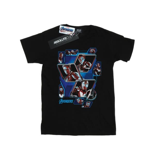 Marvel Mens Avengers Endgame Hero Panels T-shirt Black XXL