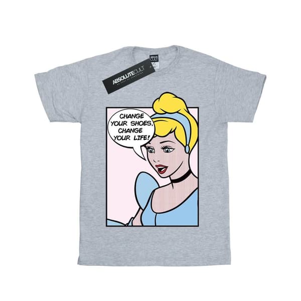 Disney Princess Cinderella Pop Art T-shirt i bomull för flickor