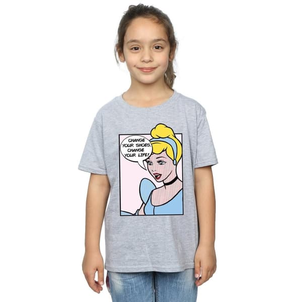 Disney Princess Cinderella Pop Art T-shirt i bomull för flickor