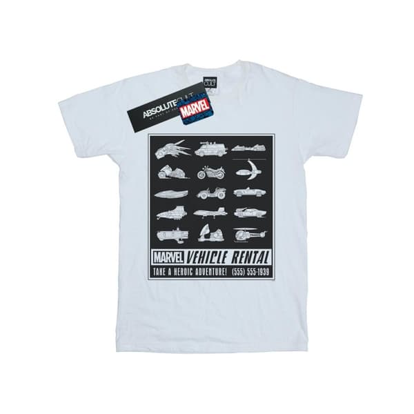 Marvel Girls Vehicle Rentals Mono Cotton T-Shirt