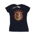 Miniatyrbild 1 av 3: Marvel Dam/Tjej Captain Marvel Gås Cool Cat Bomulls-T-shirt