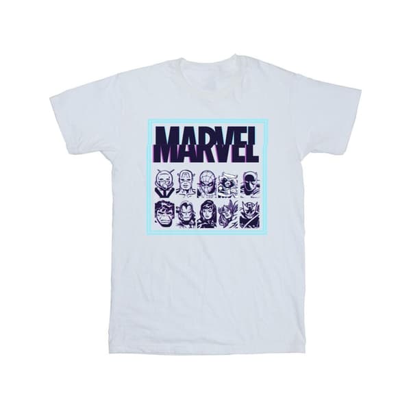 Marvel Pojkar Comics Glitch T-shirt White 9-11 Years