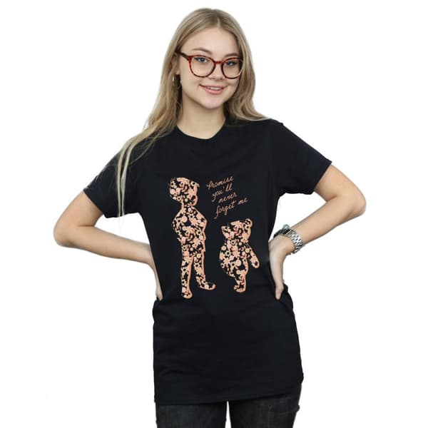 Disney Womens/Ladies Winnie The Pooh Promise You´ll Never Forget Cotton Boyfriend T-Shirt