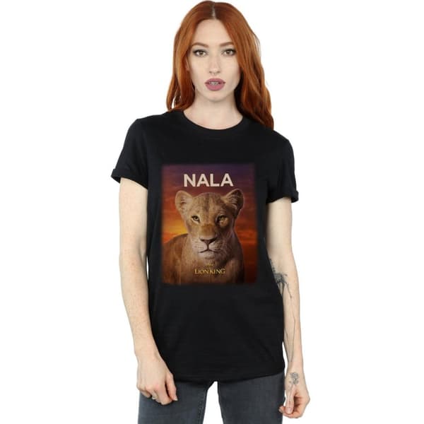 Disney Dam/Tjej Lejonkungen Film Nala Poster Bomull Boyfriend T-shirt