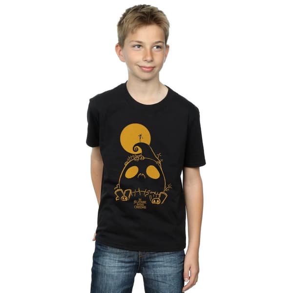 Disney Boys Nightmare Before Christmas Jack Skellington Cemetary T-Shirt