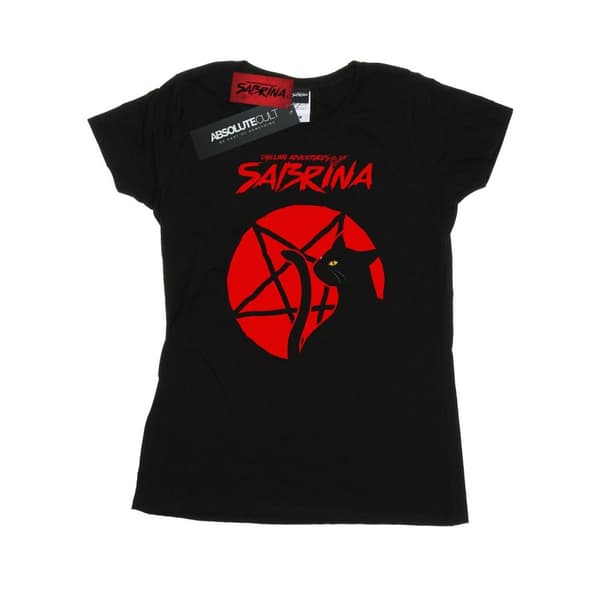 The Chilling Adventures Of Sabrina Dam/Tjej Salem Pentagram T-shirt i bomull