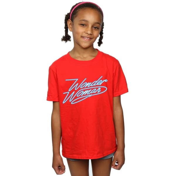 DC Comics Girls Wonder Woman 84 Neon Wonder Woman Cotton T-Shirt