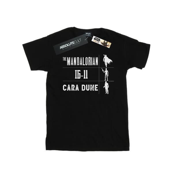 Star Wars Boys The Mandalorian Warrior Silhouettes T-Shirt Black 3-4 Years