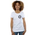 Miniatyrbild 2 av 3: Star Wars Dam/kvinnor The Mandalorian Galactic Empire Insignia T-shirt i bomull med brösttryck