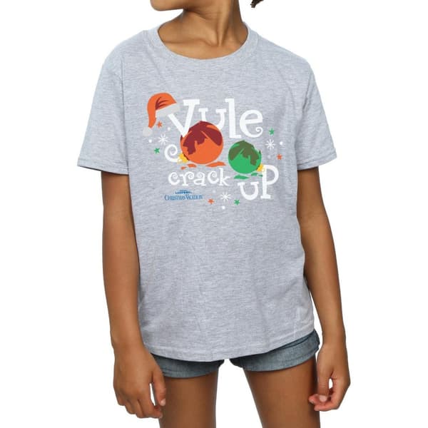 National Lampoon´s Christmas Vacation Yule Crack Up T-shirt i bomull för flickor